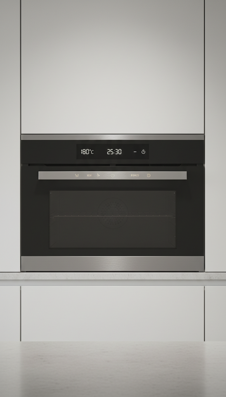 Glass-Fronted Compact Oven with Steam Function